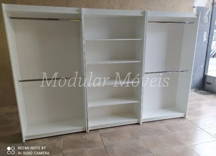 2 Cabideiros Duplos + Prateleiras - 100% MDF