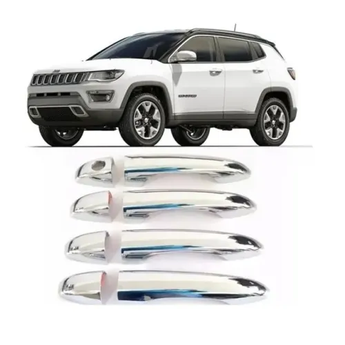 Aplique Jeep Compass 2017 à 2022 - Maçaneta Cromada - S/ Sensor - 08.084