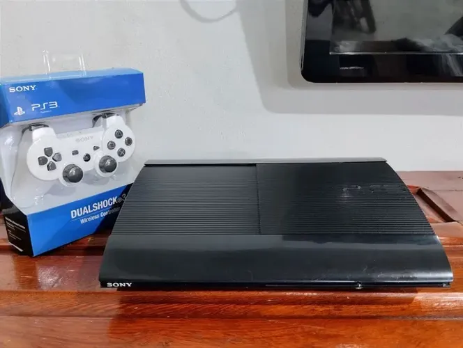 Playstation 3 Modelo Super SLIM com Jogos [NOVA CIDADE]