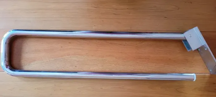 Barra de apoio sem uso, inox, ótima qualidade