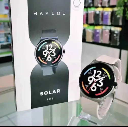 SMARTWATCH HAYLOU SOLAR LITE - ( SILVER E BLUE).