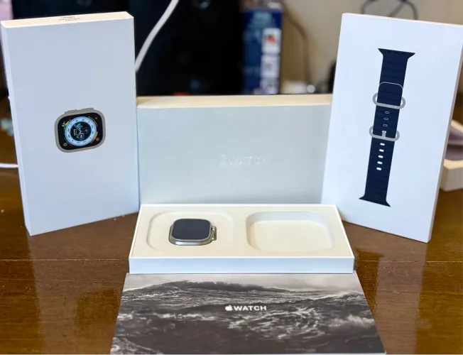 Apple Watch Ultra Blue Ocean Band