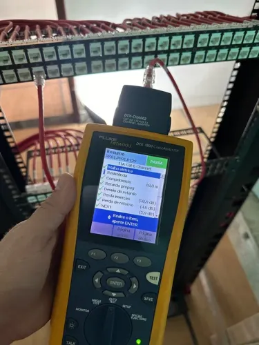 Serviços de certificação de rede lógica e cabeamento estruturado e Fibra Ópticas 