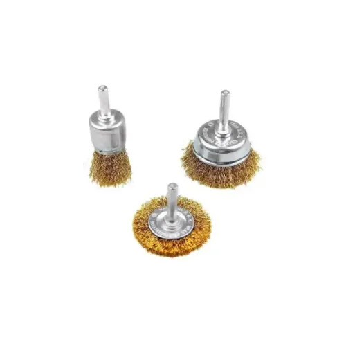 Escova Aço Circular 3 unidades Haste 6mm