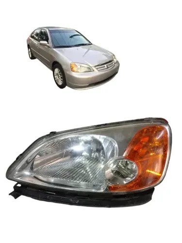 Farol esquerdo Honda Civic 2001 2006