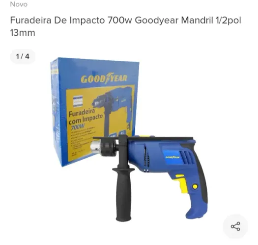 furadeira de impacto Goodyear profissional com martelete 850w 110v