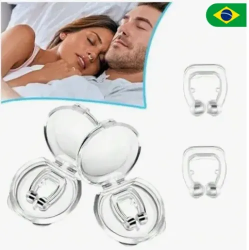 Par (2 unidades) de Clipes Nasais Anti Ronco Dilatador de Nariz Magnético z835