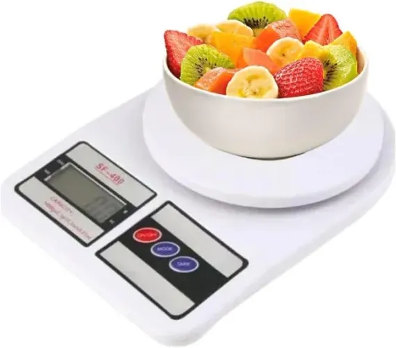 Balança Digital de Cozinha até 10 kg, Escala 1 grama