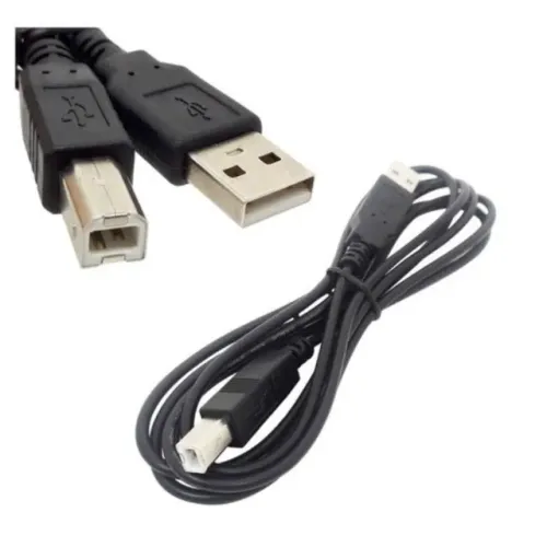 Cabo Usb Para Impressora Universal Padrão Cor Preto