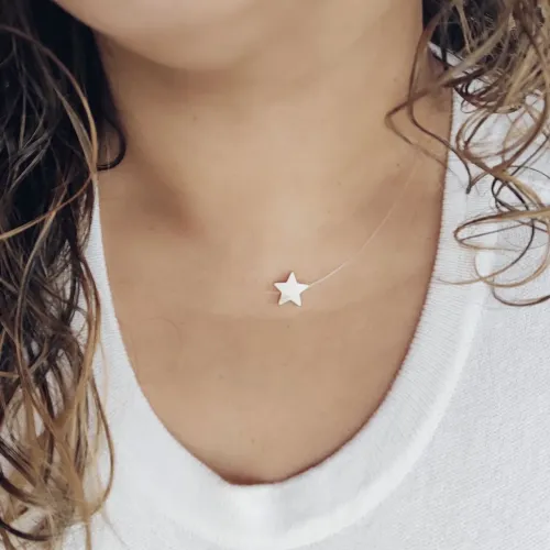 Cordões de Nylon com pingente de prata