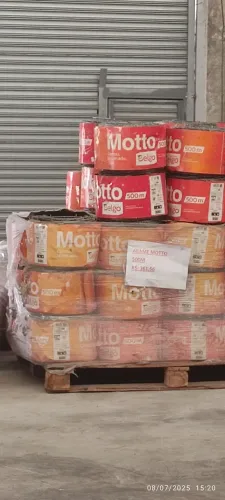 ARAME BELGO MOTTO 500m farpado AÇO ZINCADO 