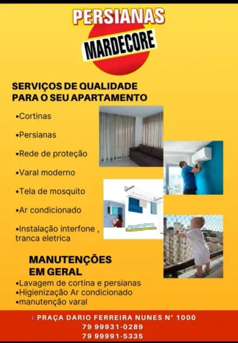 Cortinas, Varal mordeno, rede de proteção, tela anti-mosquito,persianas.