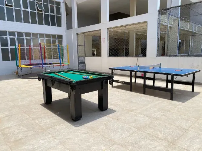 Sinuca + combo cama elastica e ping pong ALUGUEL
