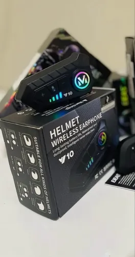 Intercomunicador Y10 ou Ejeas V6 Pro+ Música no capacete ou comunicação com a galera!