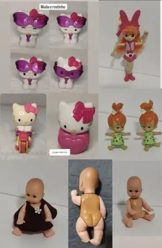 Bonecos e miniaturas de personagens infantis
