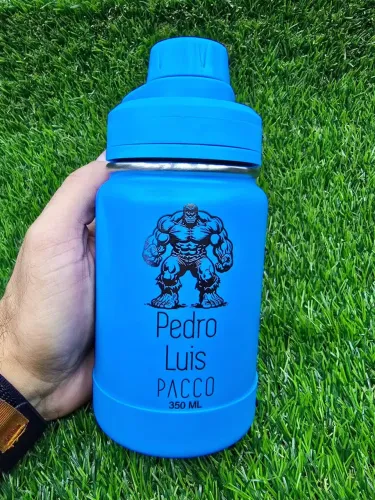 Garrafa Térmica Inox Personalizada 350ml Diversas Cores
