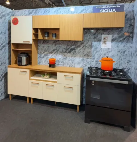 Cozinha Compacta Sicília - Design Moderno e Funcional