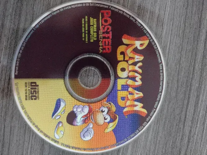 Rayman Gold 1997 CD Original Windows PC Raridade Nostalgia Retro Anos 90 Antiguidade