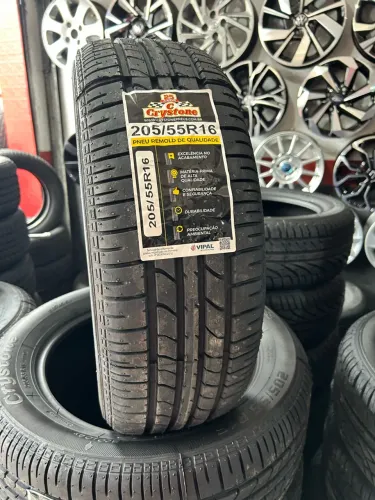 Pneu Remold Crystone 205/55R16 - Qualidade Garantida!