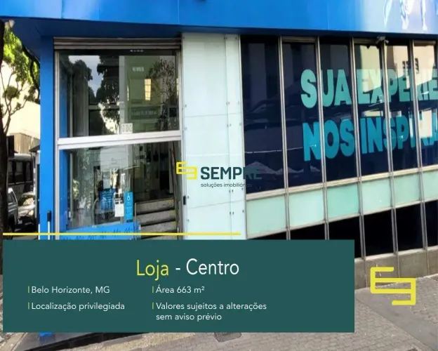 Loja comercial para vender em Belo Horizonte - Centro