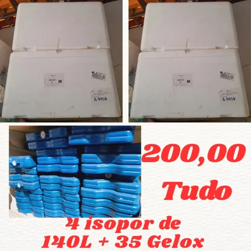 4 Isopor 140L + 35 Gelox