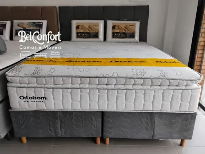 CAMA BOX QUEEN ORTOBOM, 5 ANOS DE GARANTIA 