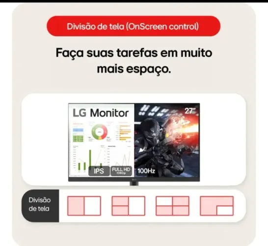 Monitor PC Gamer LG 27 polegadas IPS 100Hz Full HD