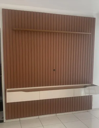 Painel ripado MDF grande- ripas autênticas 