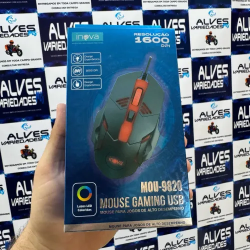 Mouse gamer com fio USB
