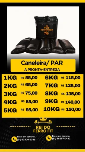 Caneleira de 1kg a 10kg