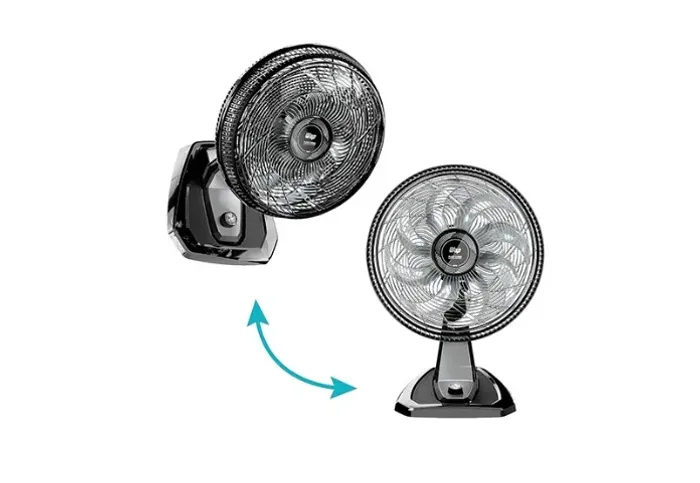 Ventilador Wap Flow Turbo 2em1 Mesa e Parede 180W 50cm 08 Pas 127V  