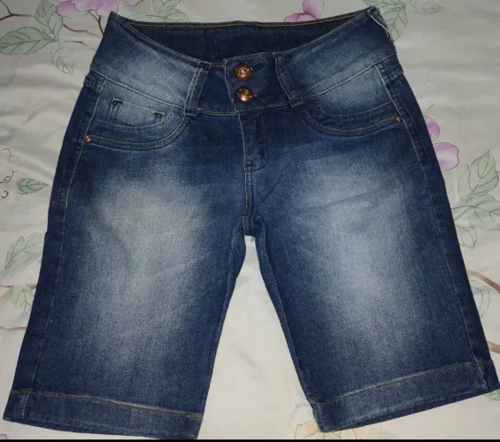 Shorts Jeans Feminino Azul