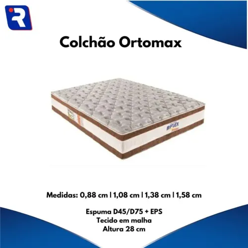 Colchão ortomax semi ortopédico d45 / d75