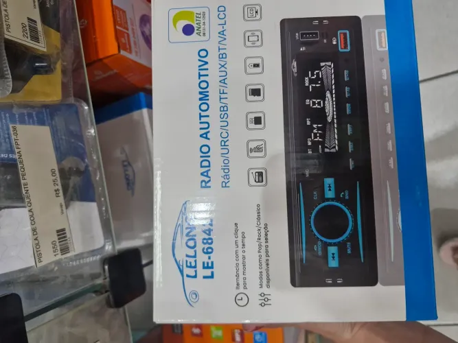 Som Automotivo Lelong Le-6302 Com Usb, Bluetooth E Leitor De Cartão Sd