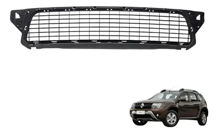Grade Parachoque Renault Duster 2013 Preto Fosco