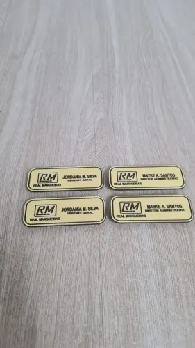 Broches profissionais em aço escovado