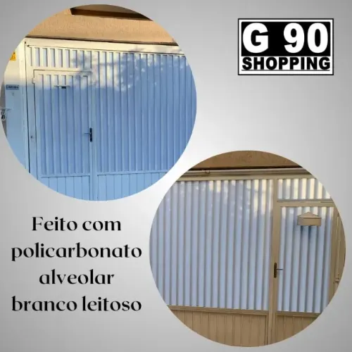 Fechamento de Portão com Policarbonato - Realizamos Instalação