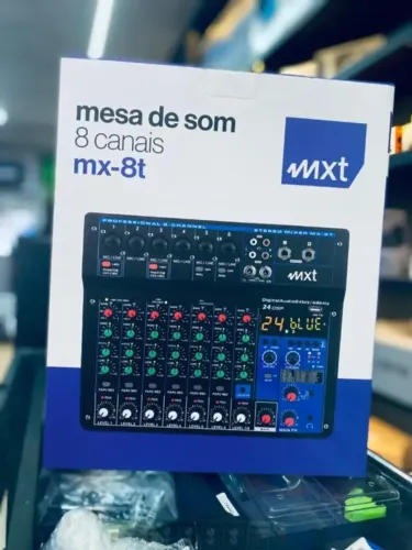 MESA DE SOM DE 8 CANAIS MX-8T