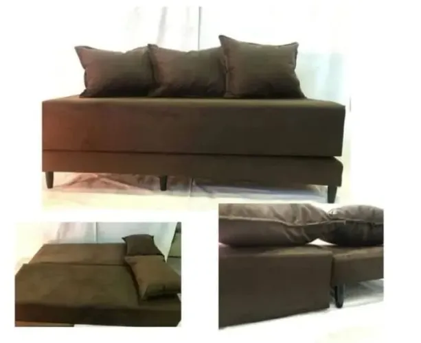 Sofá Cama(Sofanete) com pés+ 3 almofadas. lacrado