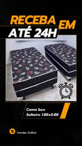 Cama Box Solteiro " Receba em 24H"