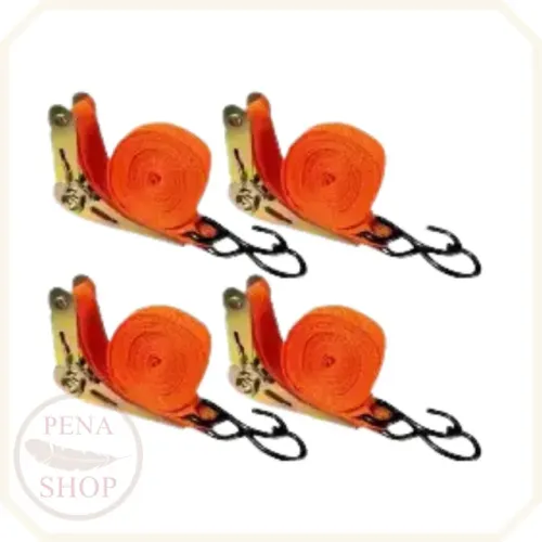 [NOVO] Cinta para carga com catraca 4,5mx25mm 120kg ACI-425 Aiker 4 unidades kit