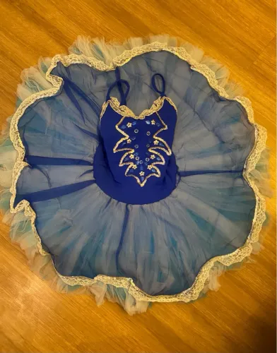 Saias de tule para ballet - azul e branco