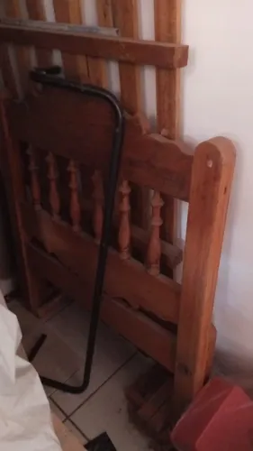 Cama Solteiro - Madeira de verdade