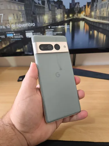 Google Pixel 7 PRO Verde 12/128 gb aceito troca passo cartão