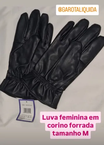 Luvas feminina luvas em Corino