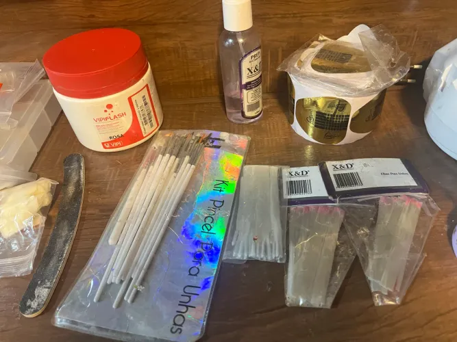 Kit material de unha de gel e porcelana