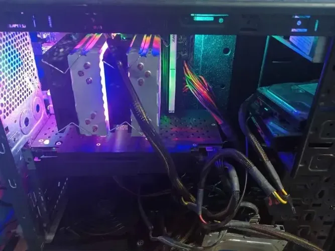 Cpu Gamer I39100f, Rx 570, Placa tufgaming 310m, 1tera de hd e fonte de 550