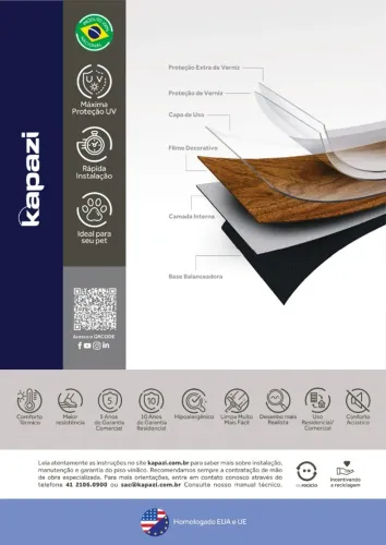 Piso Vinílico com material e mão de obra incluso