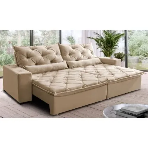 Sofá retratil Lisboa 220 cm- FRETE GRATIS / ENTREGA HOJE!!
