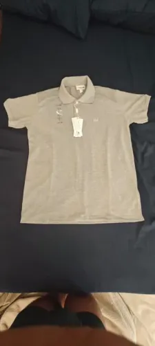 Oportunidade - Aceito Pequena Oferta - Camisa Polo Cinza Lacoste Monocromática